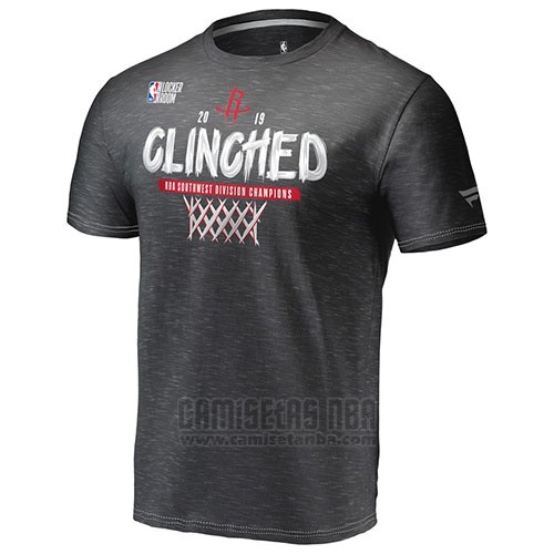 Camiseta Manga Corta Houston Rockets Gris
